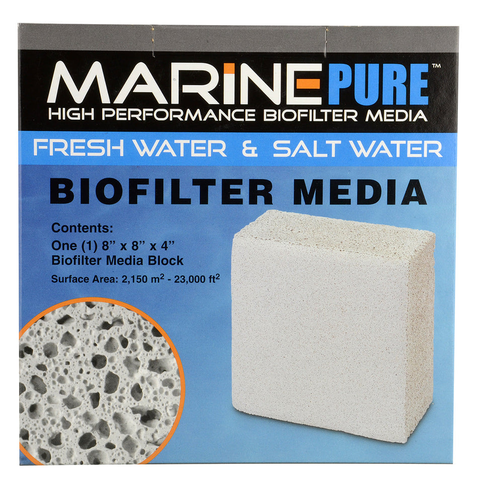 MarinePure Biofilter Media Block - 8" x 8" x 4"