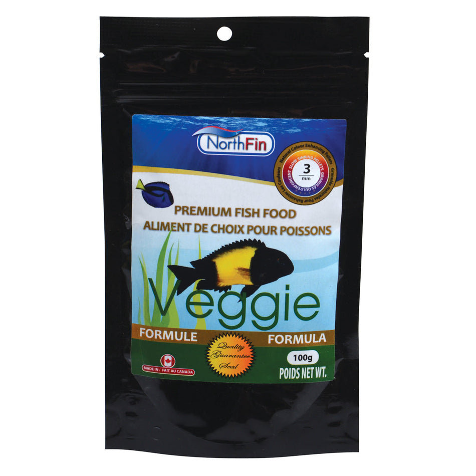 NorthFin Veggie Formula Sinking Pellets - 3mm