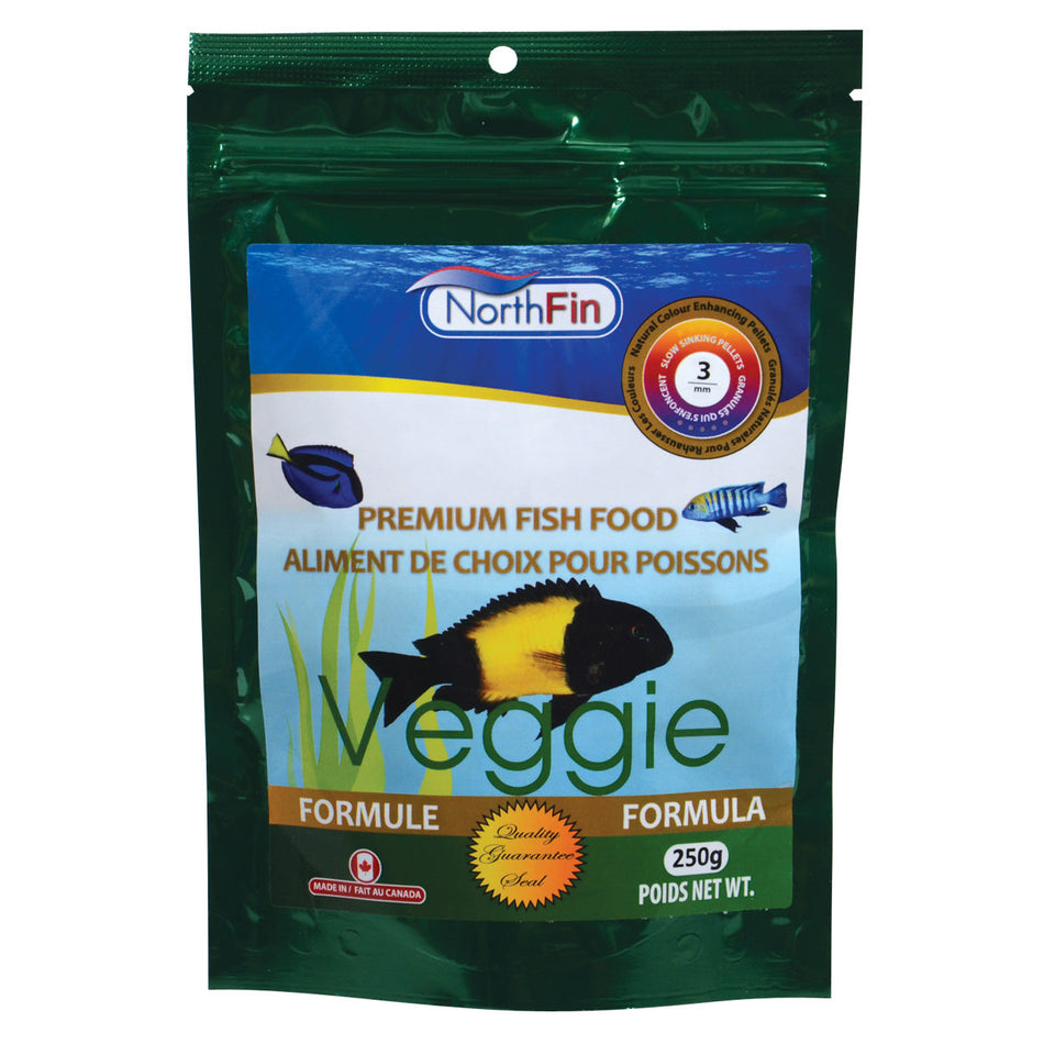 NorthFin Veggie Formula Sinking Pellets - 3mm