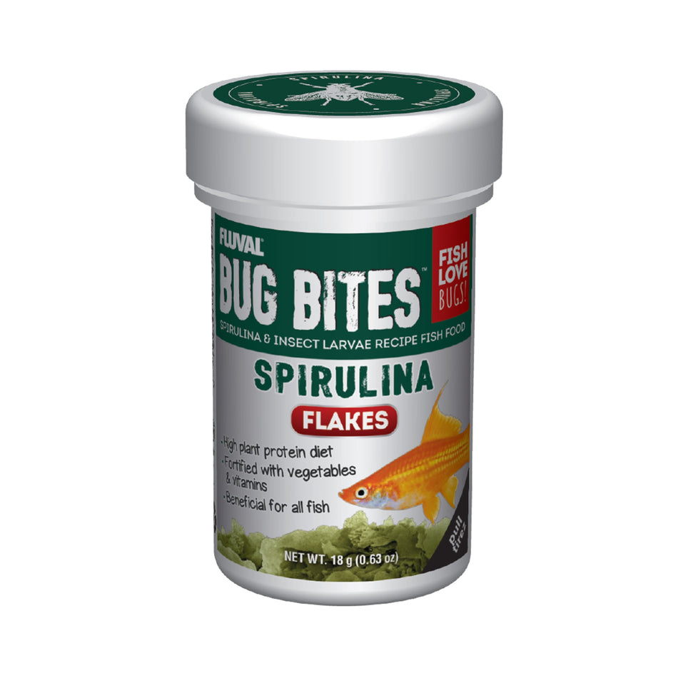 Fluval Bug Bites Spirulina Flakes