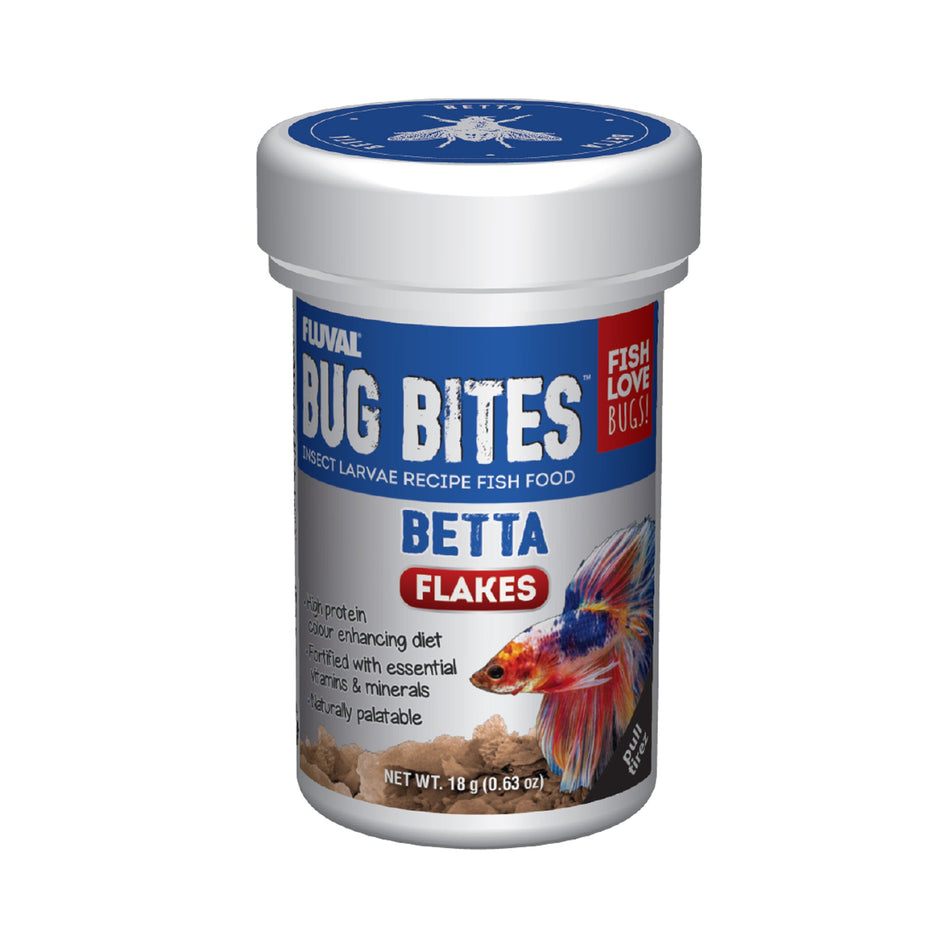 Fluval Bug Bites Betta Flakes - 18g (0.63oz)